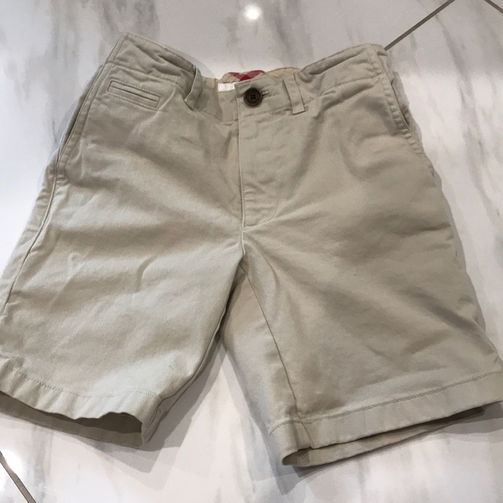 Boys Burberry khaki shorts